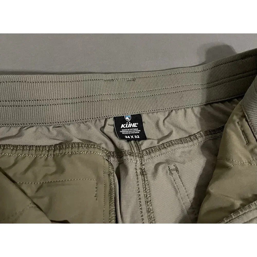 Kuhl Deceptr Mens Hiking Pants 34x32 Gray Stretch Outdoor Tuff Lite